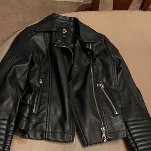 Girl leather jacket